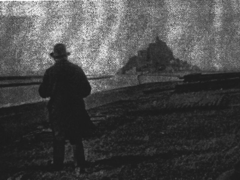 1929年 モン・サン・ミッシェルを望見するグルジェフ